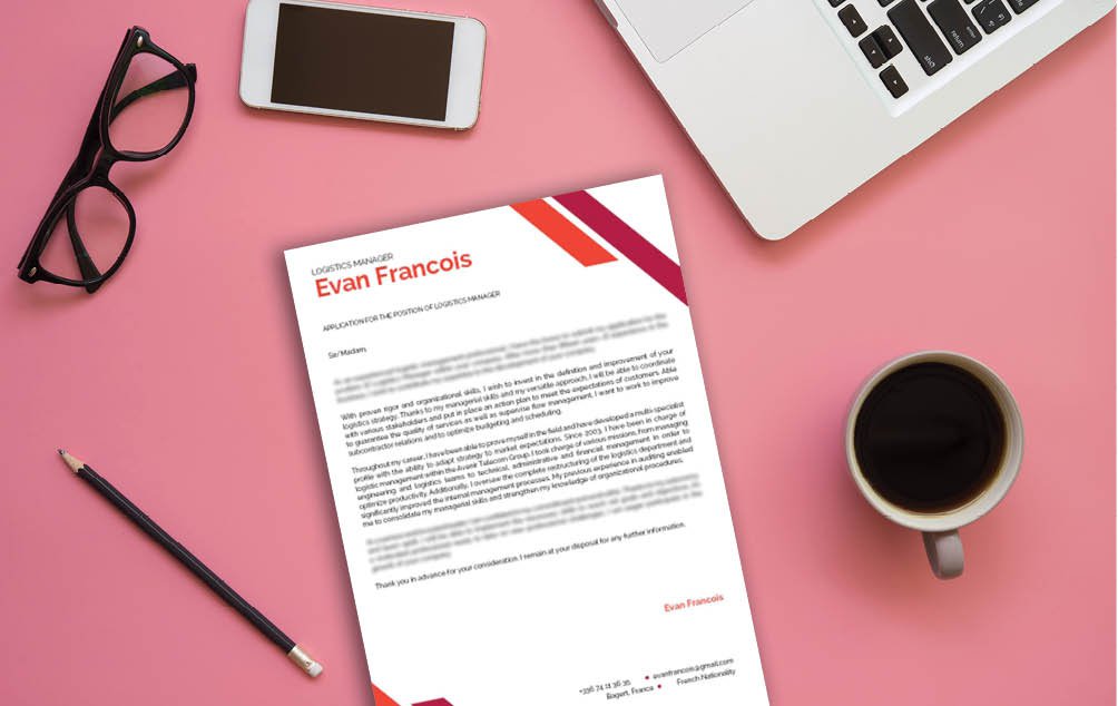 The color scheme and desings lend greatly to the  cover letter format's effectivity