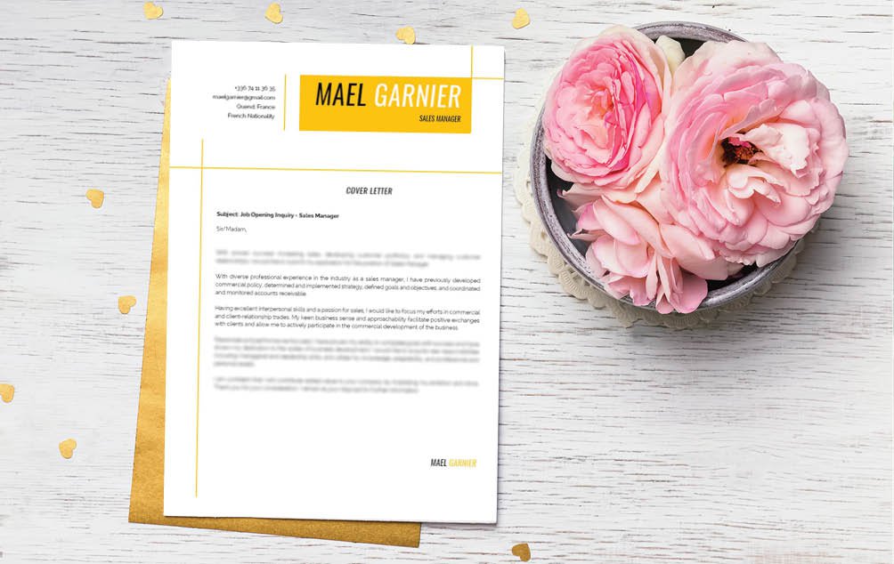 Look for a professional  cover letter? Then this cover letter template is a sure winner