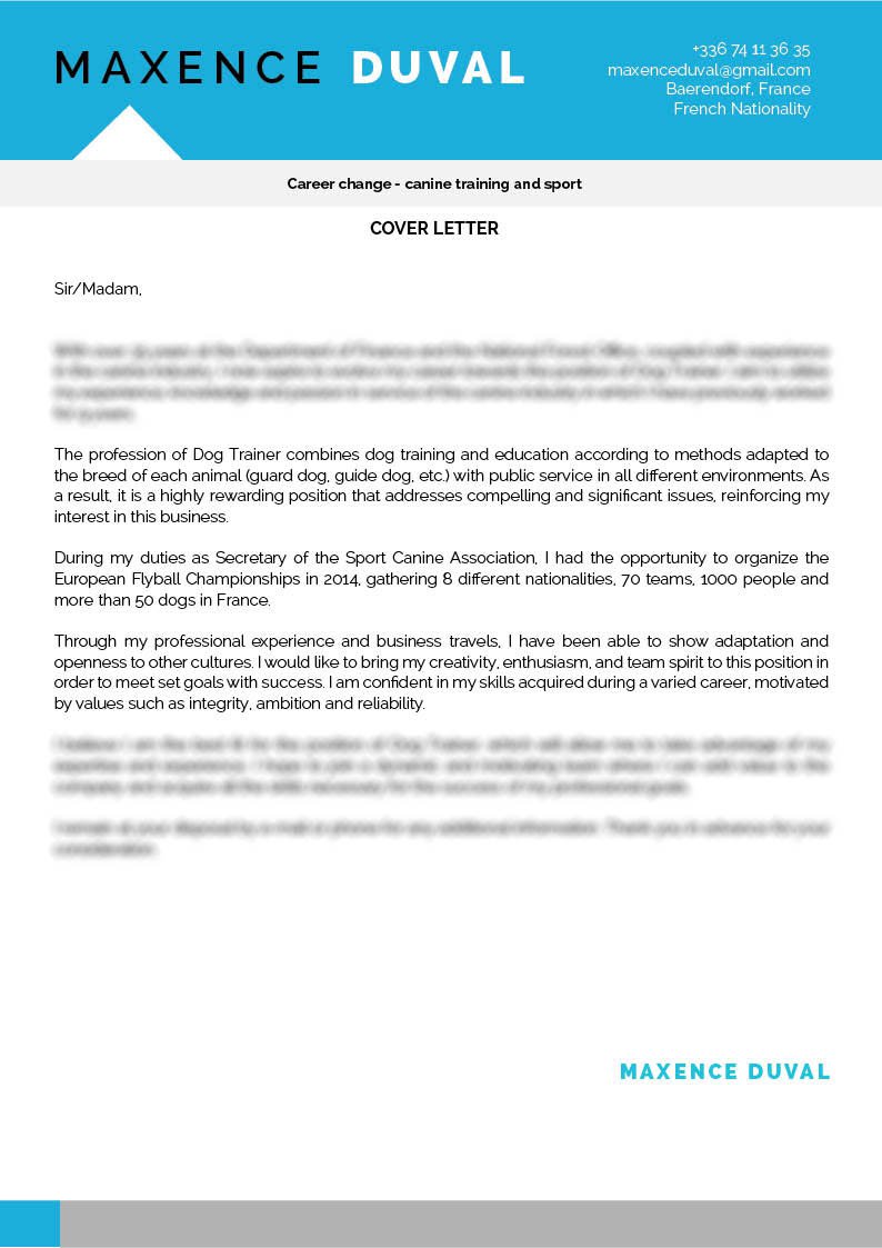 Format made to emphasize all the essential points. An effective cover letter template for sure!