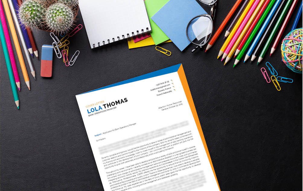 Present yourself as a professional with this  cover letter template