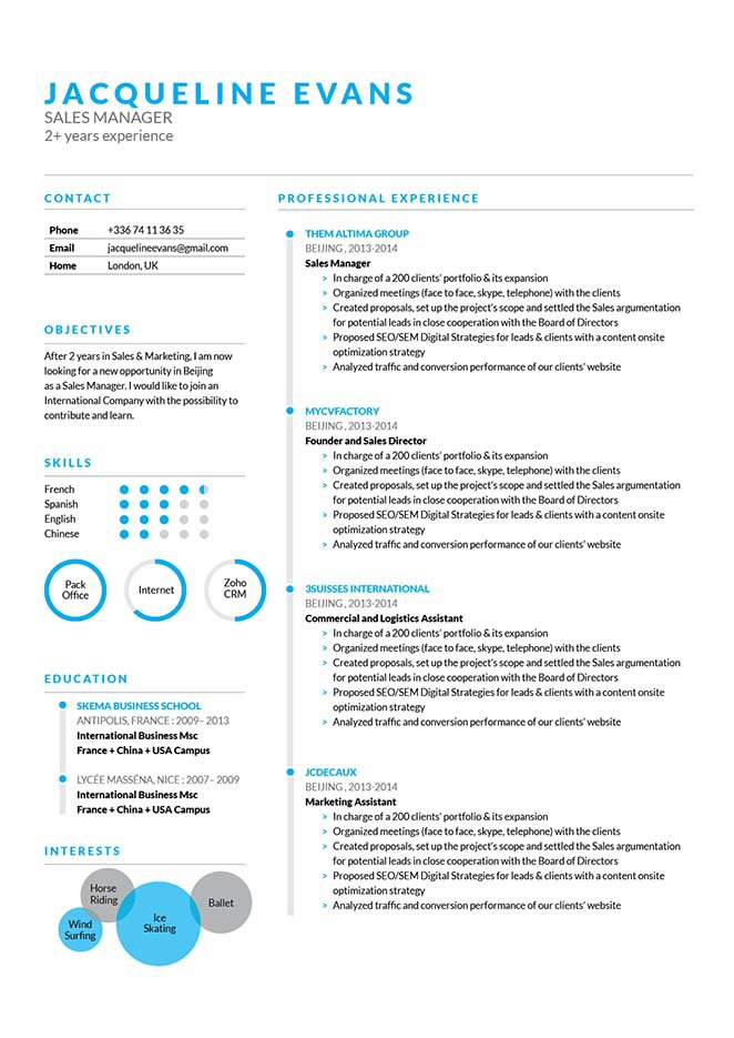 A clean and functional lay out makes this resume template your perfect match
