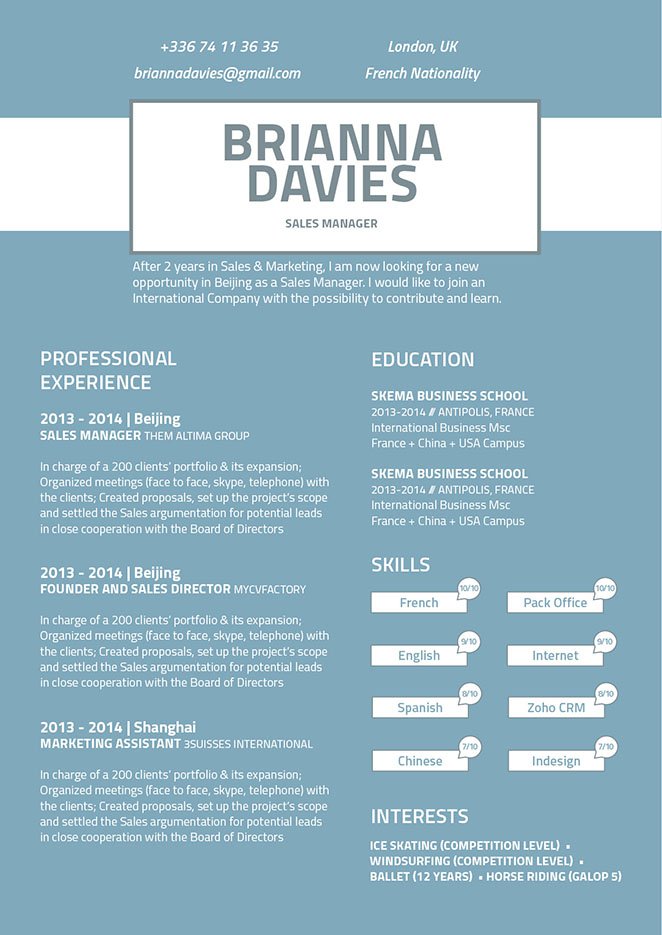 This template has a resume design that has a clean and comprehensive format that will win over any recruiter.