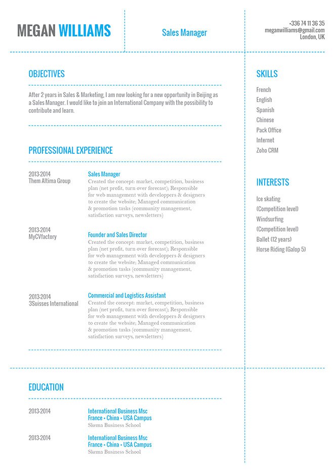 This business resume templates features a fucntiona format that is sure to get you hired!