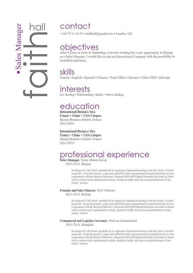 The great resume template you need! Comprehensive and functional format