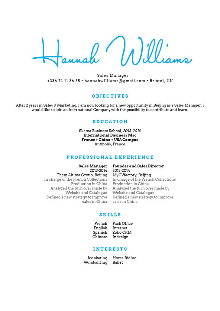 A clean format and an effective choice of colors and styles make this professional resume a perfect choice for the modern worker!