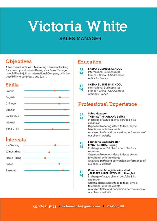 Find yourself excelling in job interviews thanks to this CV format!