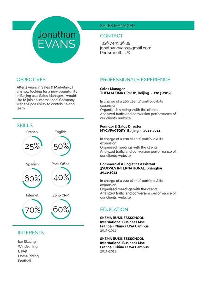 Get hired fast with this the use of this resume format! Create the perfect resume!