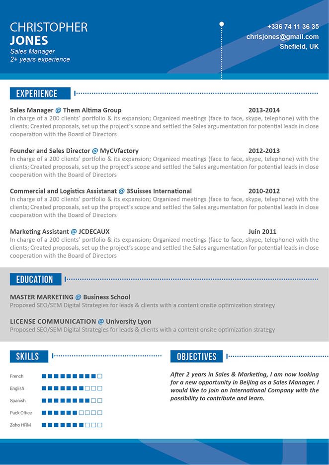 Functional Resume Hard working Resume MyCVfactory