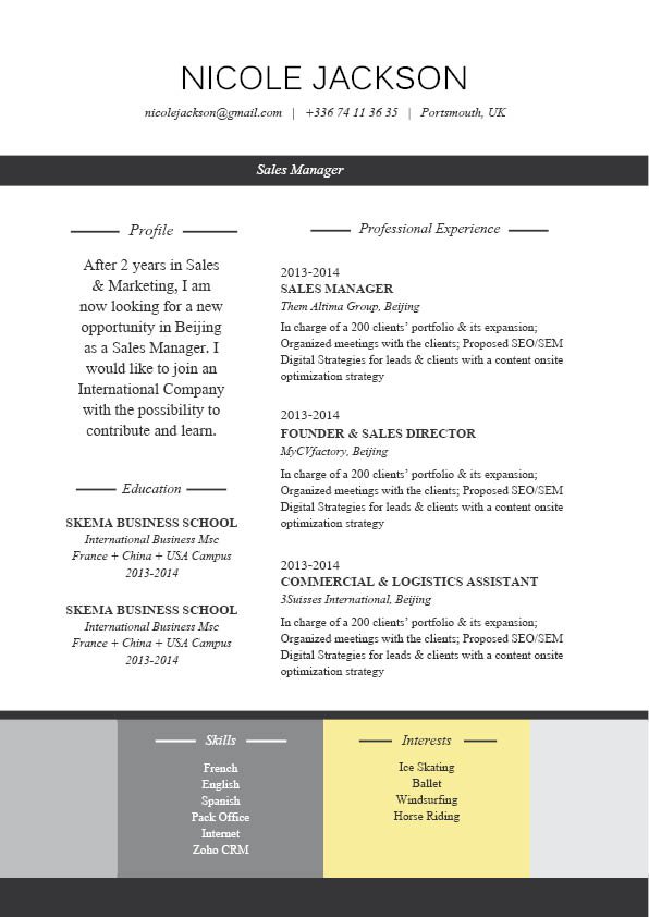 A functional resume template with a functional lay out create to bring out the best qualities of a candidate!