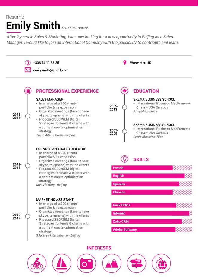 No need to struggle in creating a great resume, this template is all you need and more