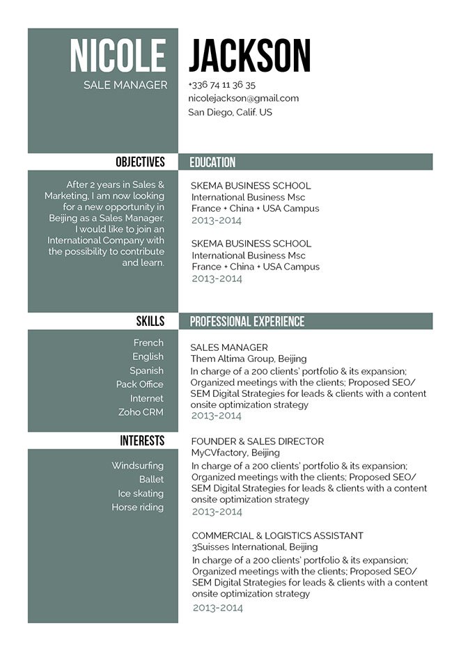 Find yourself flooded with job interviews thanks to this CV format!
