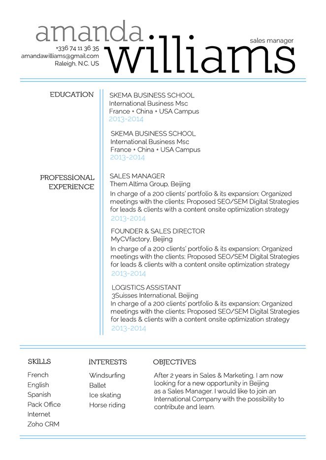 A clean format and an effective choice of colors and styles make this professional resume a perfect choice for the modern worker!