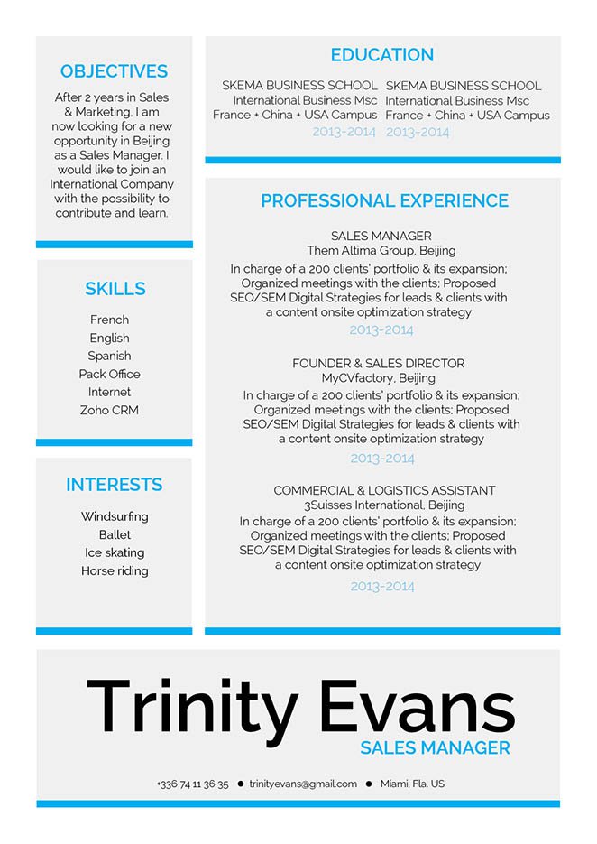 A profesional resume format made for the modern worker!