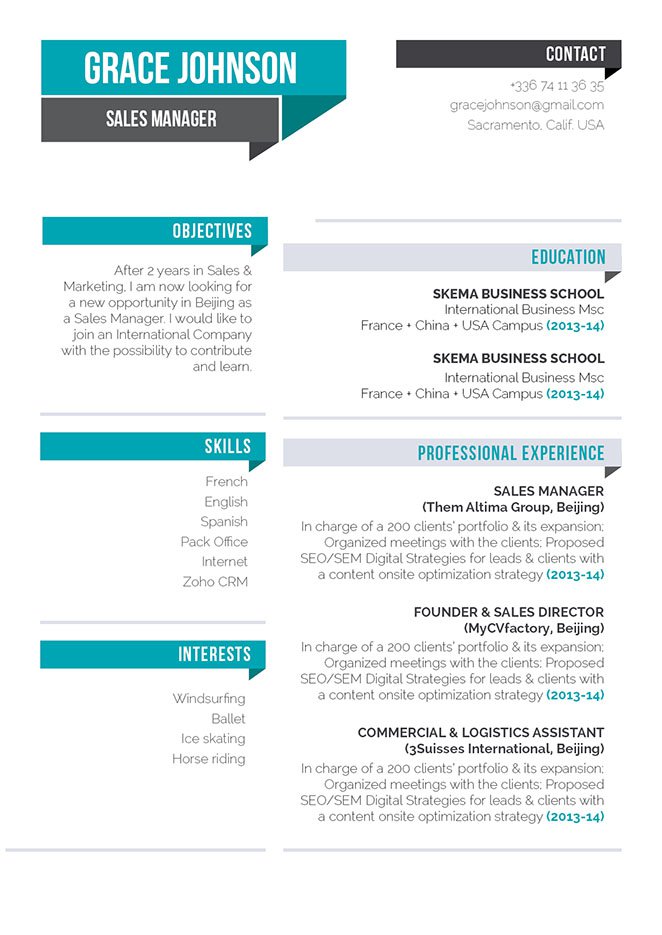 The best resume format for a great resume template that will grab the attention of any recruiter,