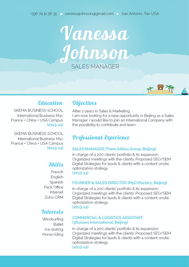 A modern resume template out that is formatted to perfection.