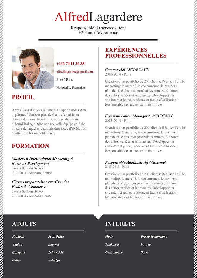 Cv créatif  se faire embaucher · myCVfactory
