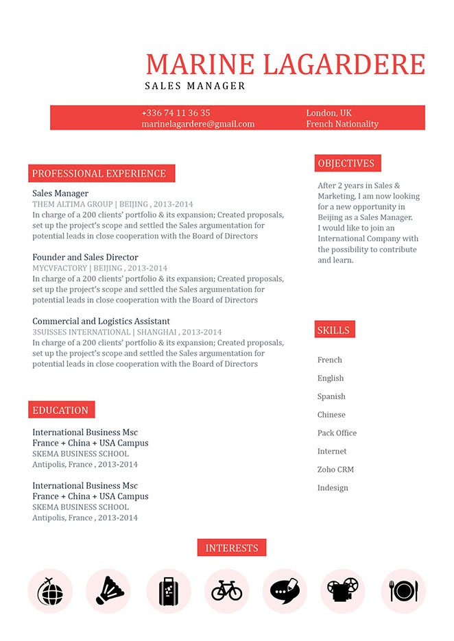 Achieve the job of your dreams with this resume! It has all you need in a simple resume format.