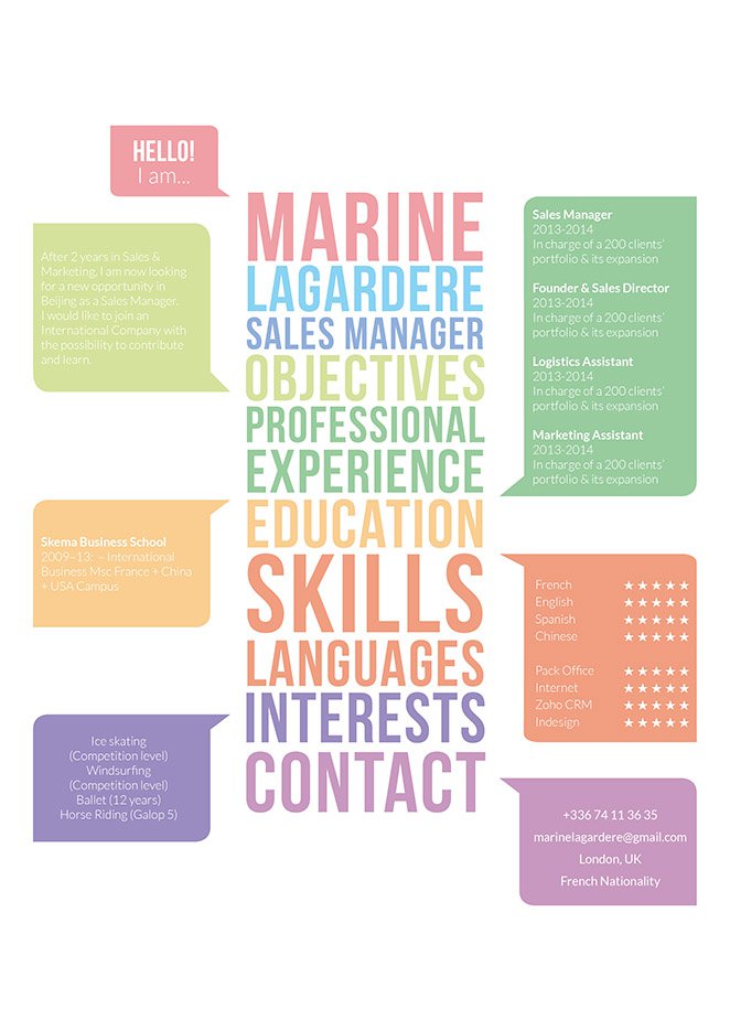 A great choice of formatting and styles makes this a resume template you'll surely love.