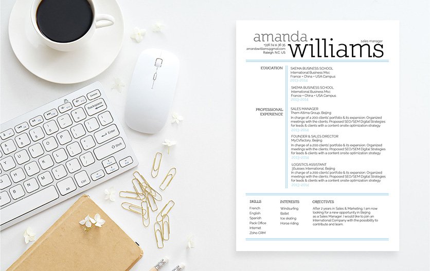 A vibrant and modern design makes this professional resume perfect