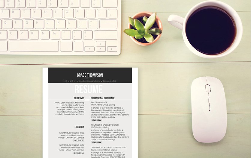A great resume template wit equally great colors and design!