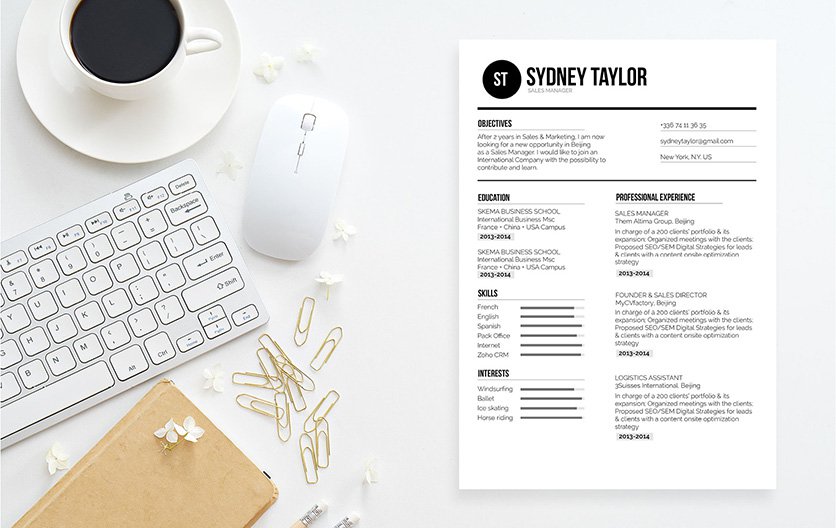 All the relevant information is excellently presented in this functional resume template