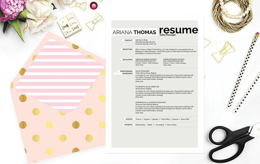 A simple resume format that will simply impress your recreuiter